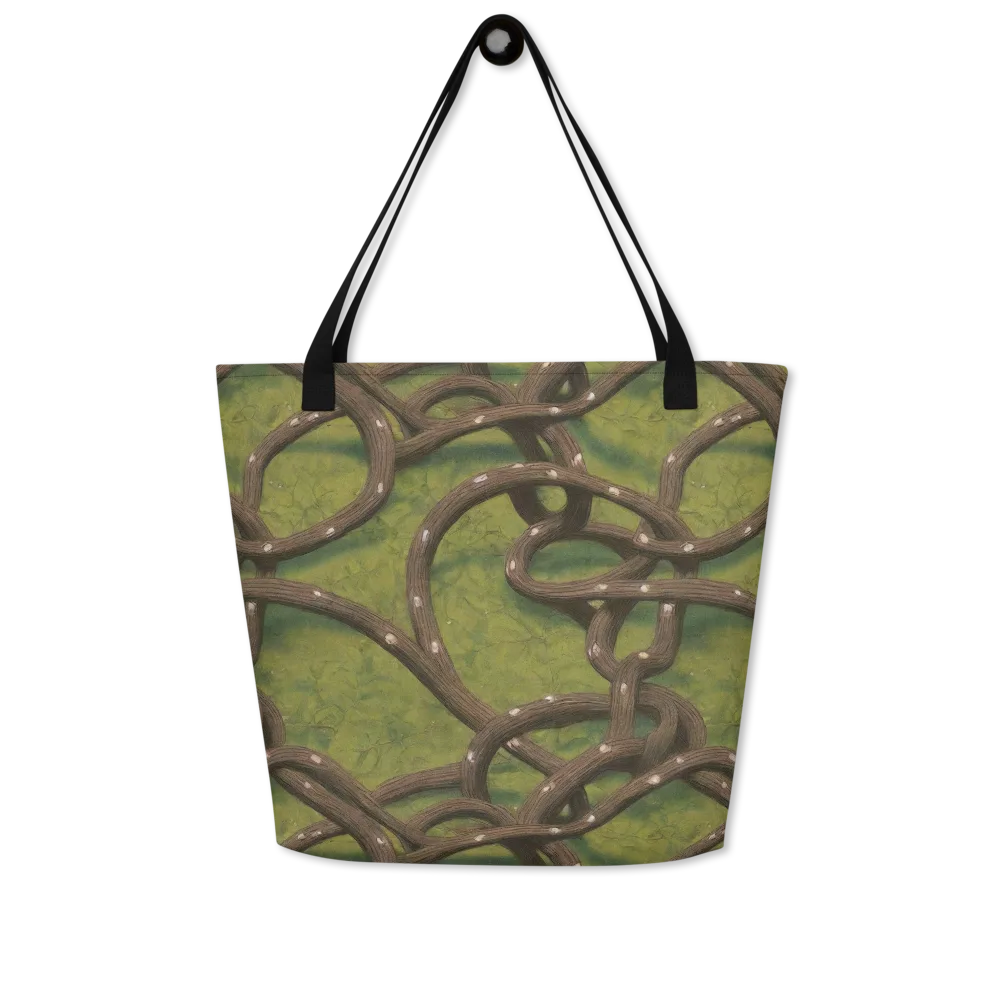 Vine Tangle on Large Tote Bag W/ Pocket — Front