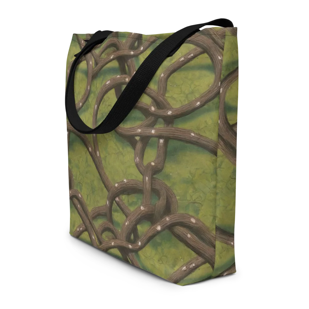 Vine Tangle on Large Tote Bag W/ Pocket — Front
