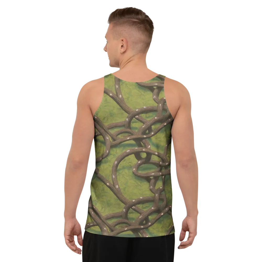 Vine Tangle on Men's Tank Top — Back