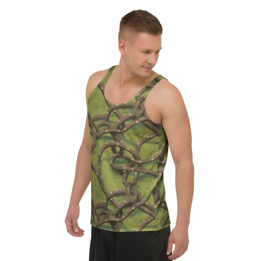 Vine Tangle on Men's Tank Top — Left Front
