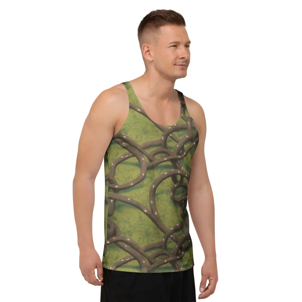 Vine Tangle on Men's Tank Top — Right Front