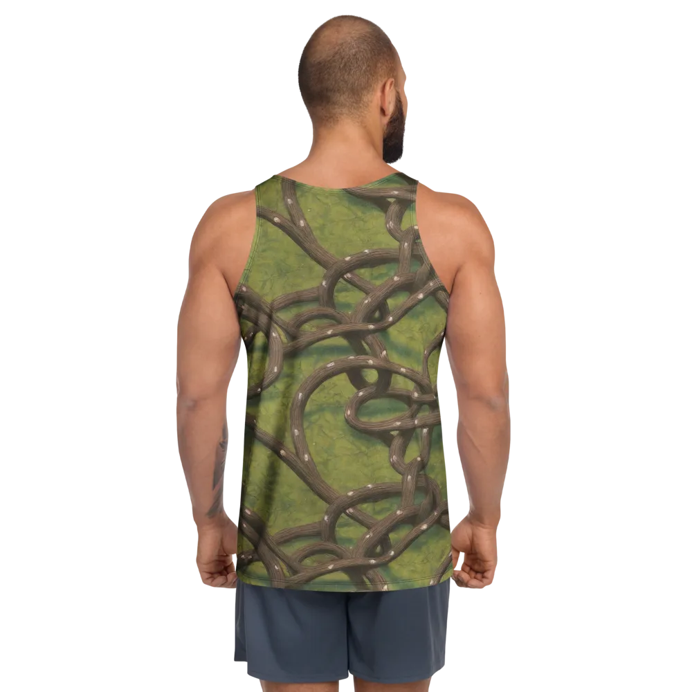 Vine Tangle on Men's Tank Top — Back