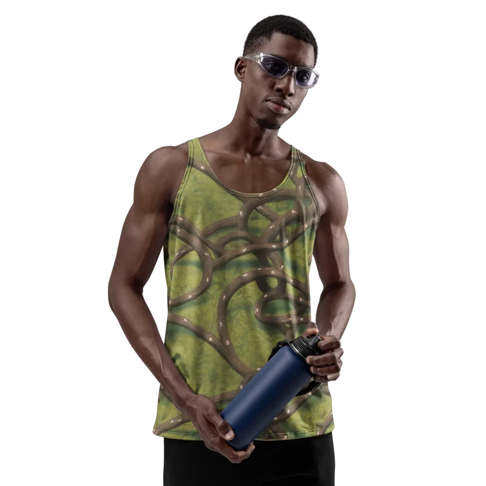 Vine Tangle on Men's Tank Top — Front