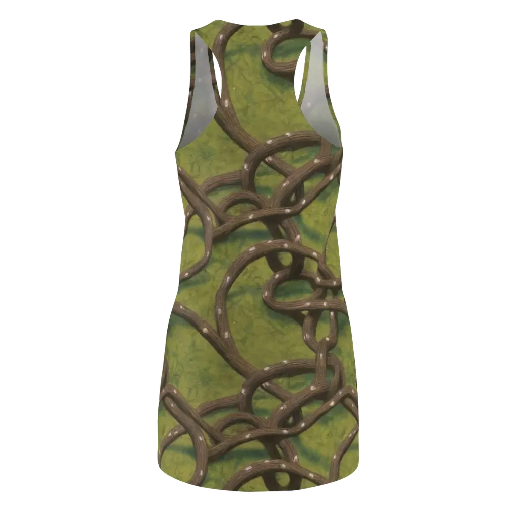 Vine Tangle on Racerback Dress — Back