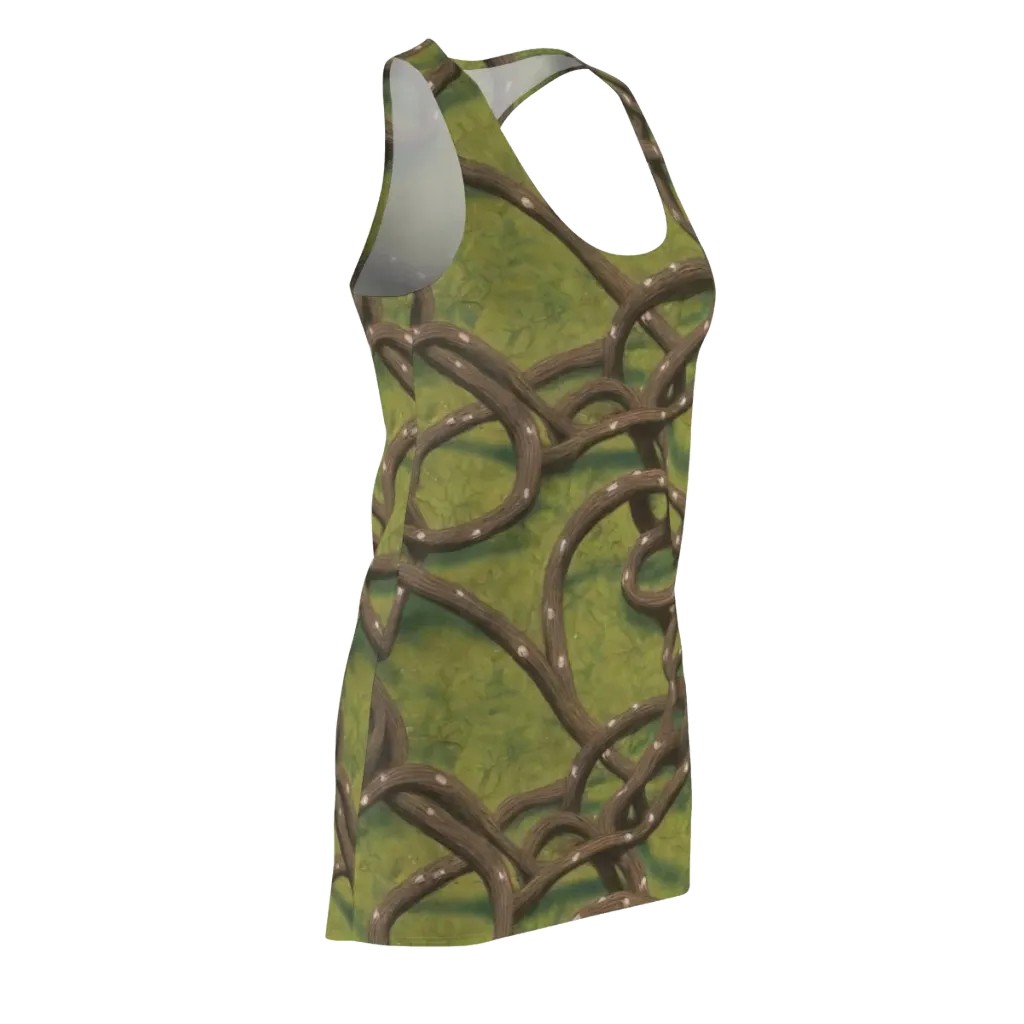 Vine Tangle on Racerback Dress — Front Side