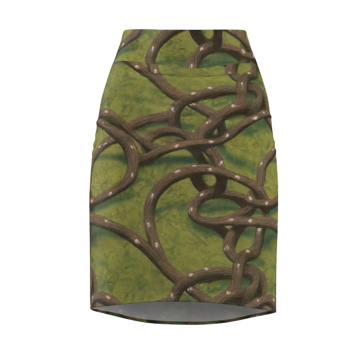Vine Tangle on Pencil Skirt — Front