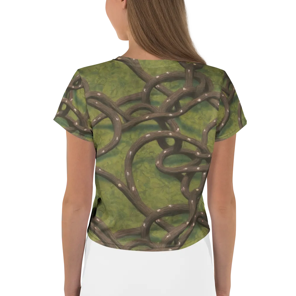Vine Tangle on Crop Tee — Back