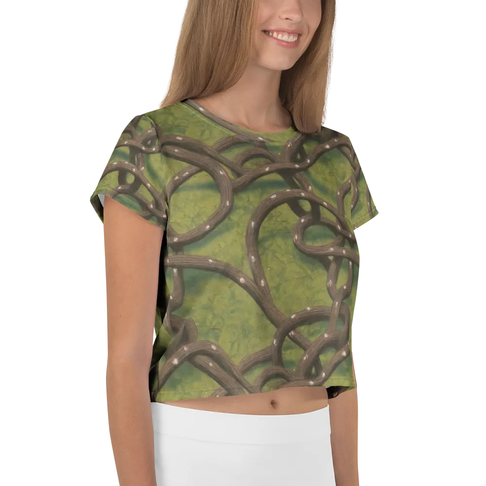 Vine Tangle on Crop Tee — Right