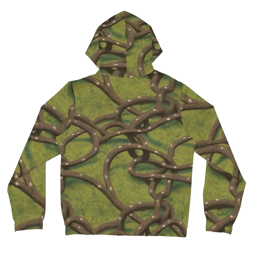 Vine Tangle on Women's Full-Zip Hoodie — Back