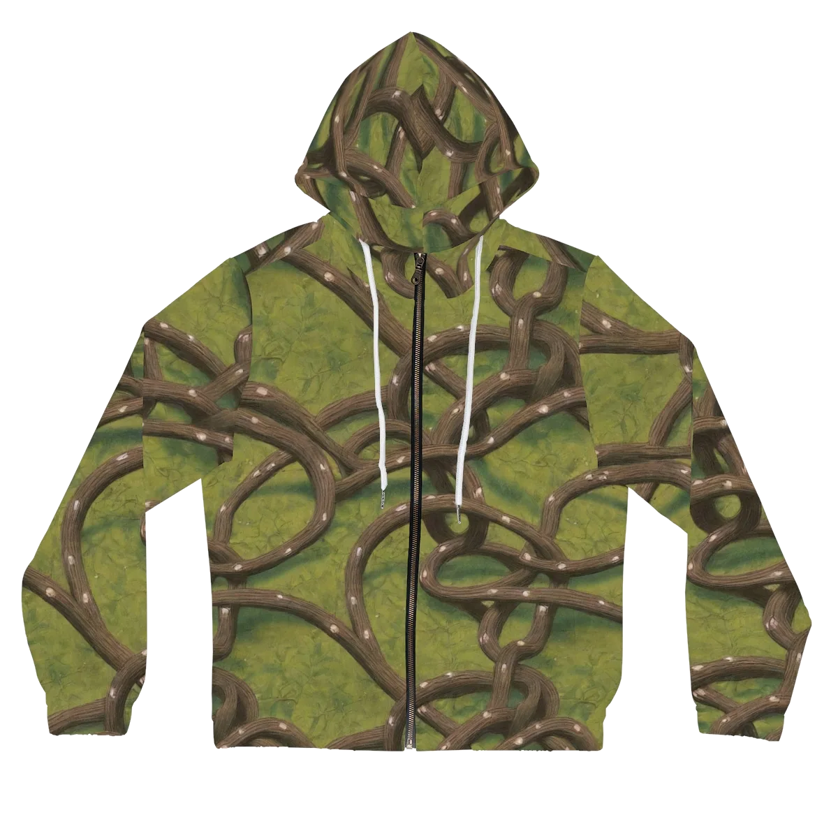 Vine Tangle on Women's Full-Zip Hoodie — Front
