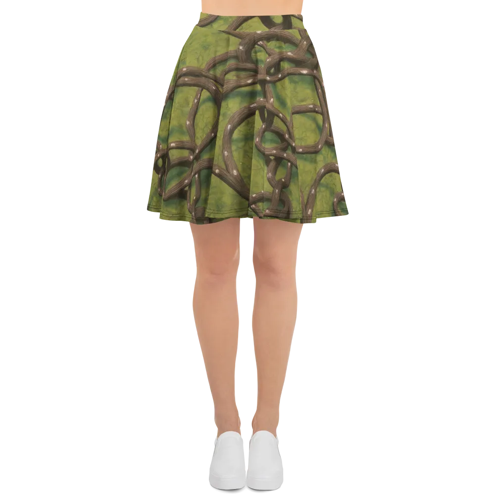 Vine Tangle on Skater Skirt — Front