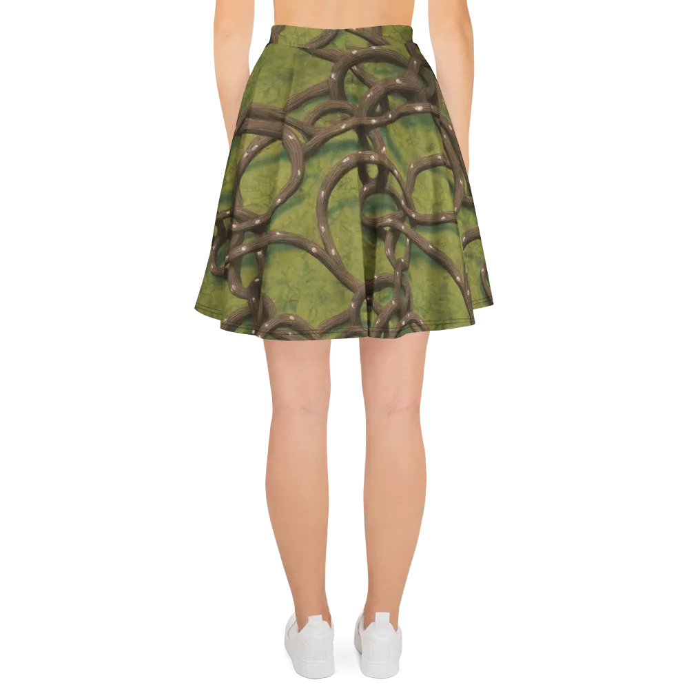 Vine Tangle on Skater Skirt — Back