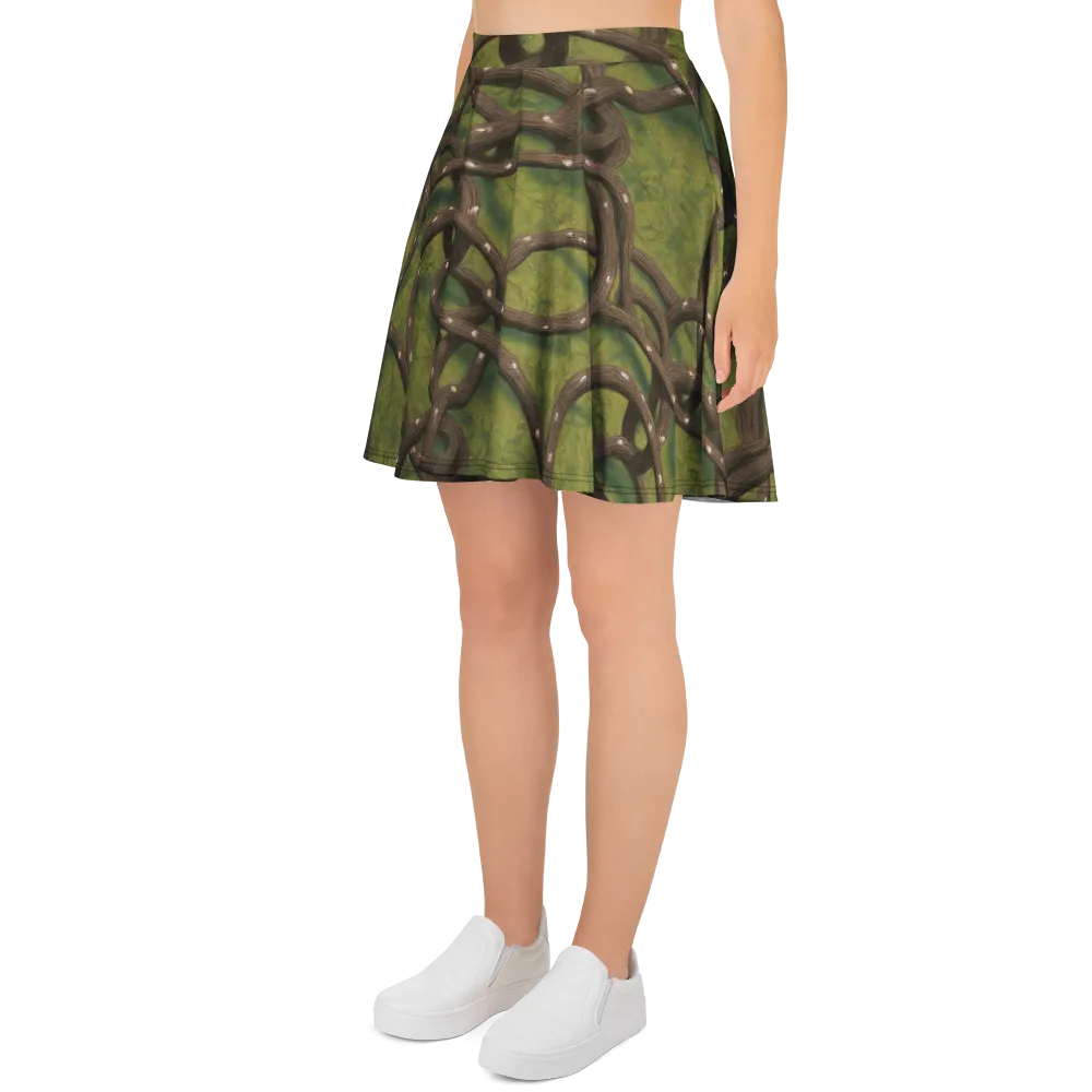 Vine Tangle on Skater Skirt — Left