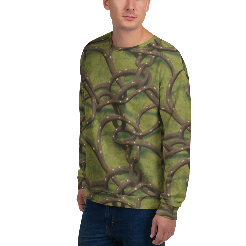 Vine Tangle on Sweatshirt — Left Front