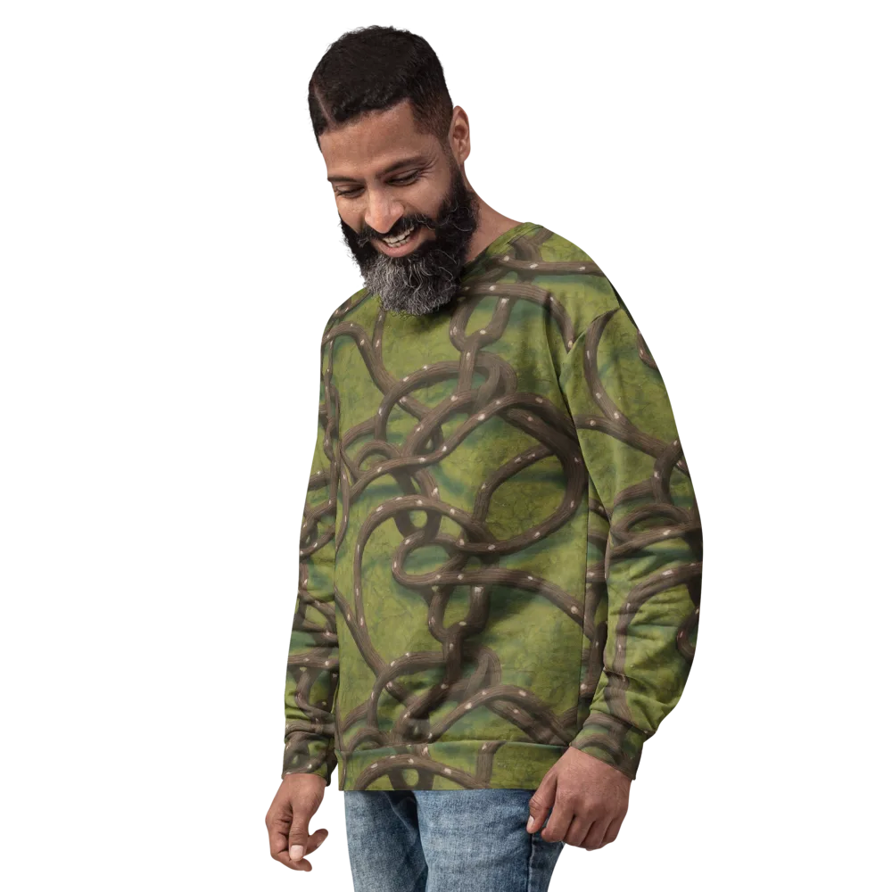 Vine Tangle on Sweatshirt — Left Front