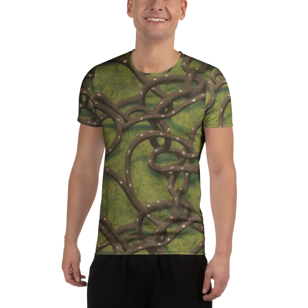 Vine Tangle on Men's Athletic T-Shirt — Front