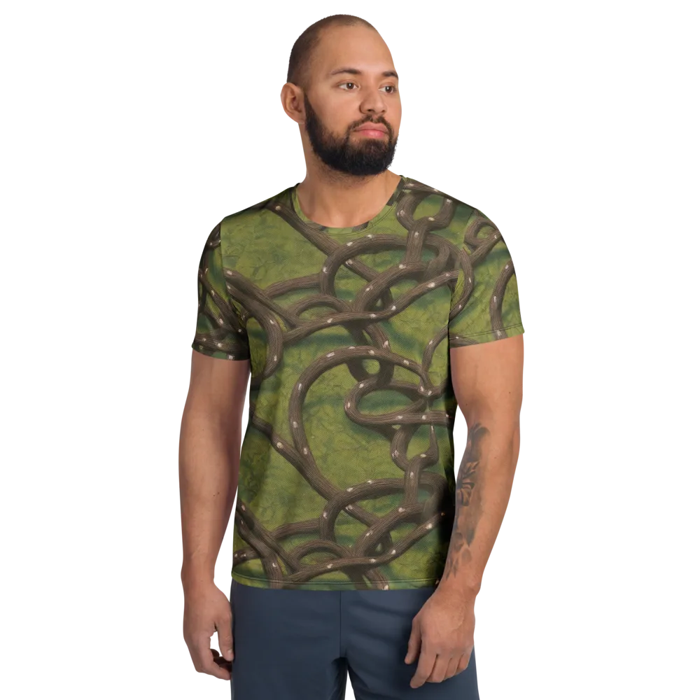 Vine Tangle on Men's Athletic T-Shirt — Front