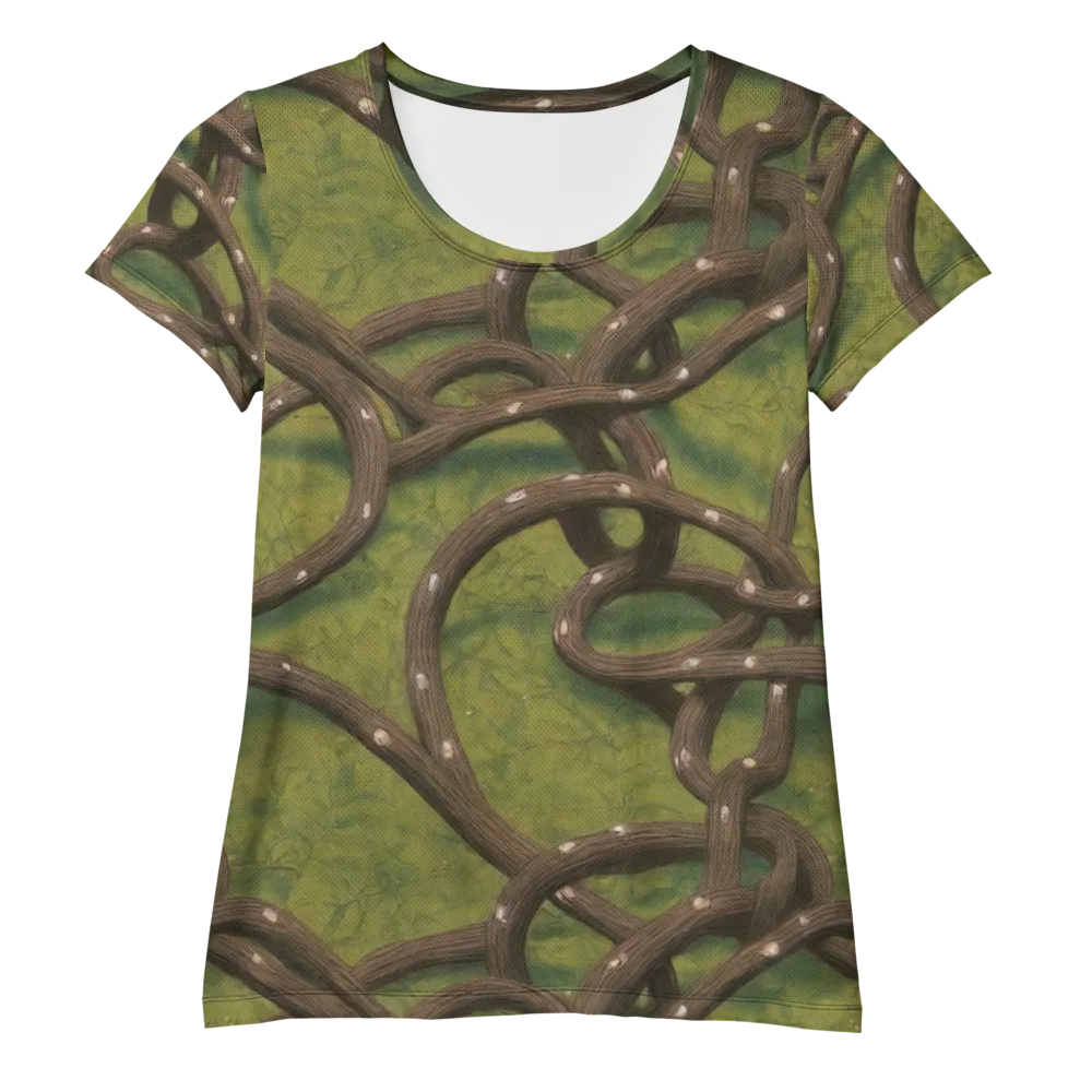 Vine Tangle on Women's Athletic T-Shirt — Front