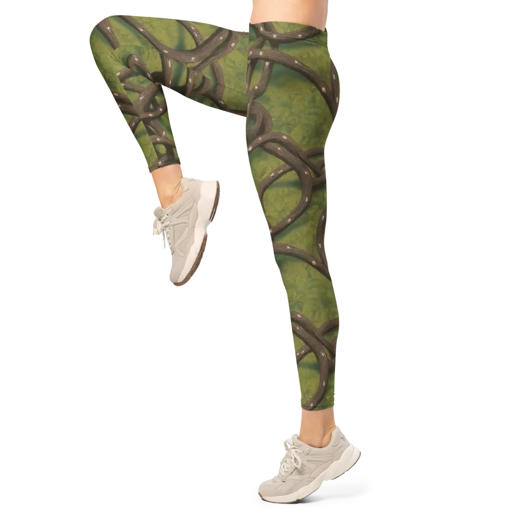 Vine Tangle on Leggings — Left