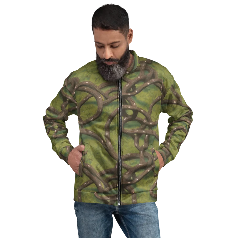 Vine Tangle on Bomber Jacket — Front