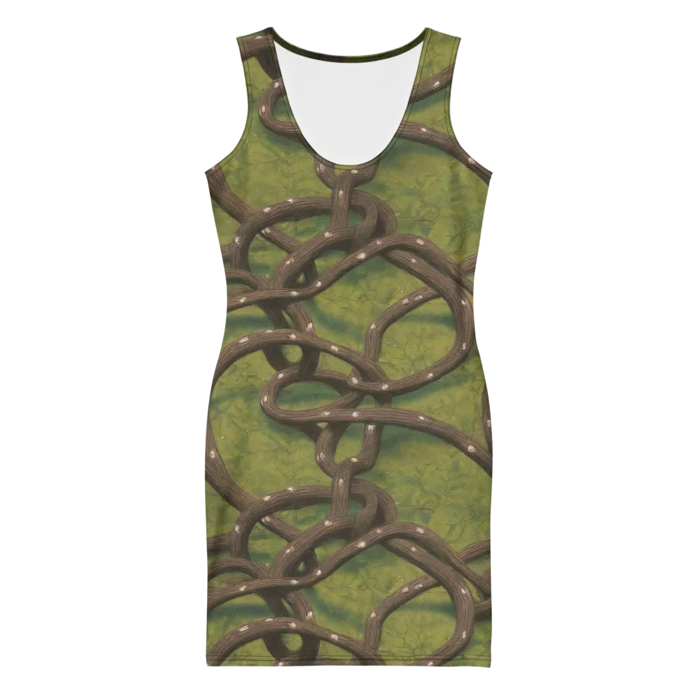 Vine Tangle on Bodycon Dress — Front