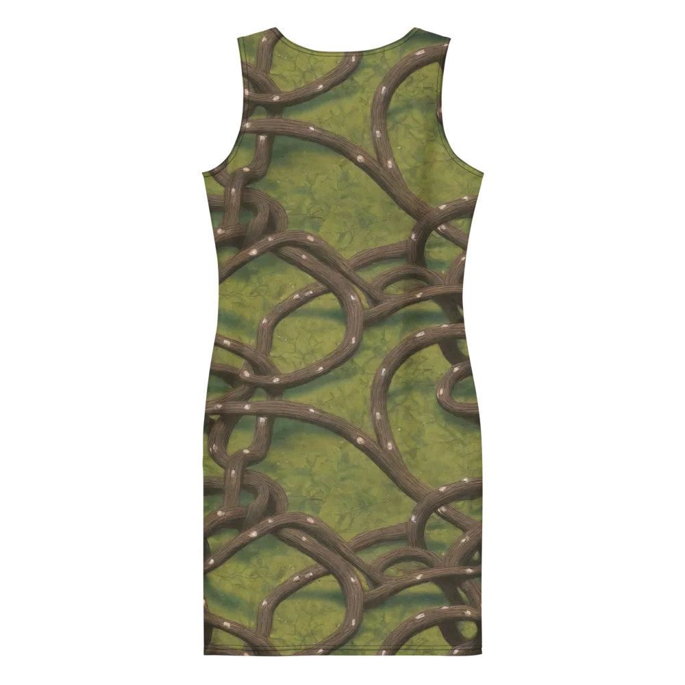 Vine Tangle on Bodycon Dress — Back
