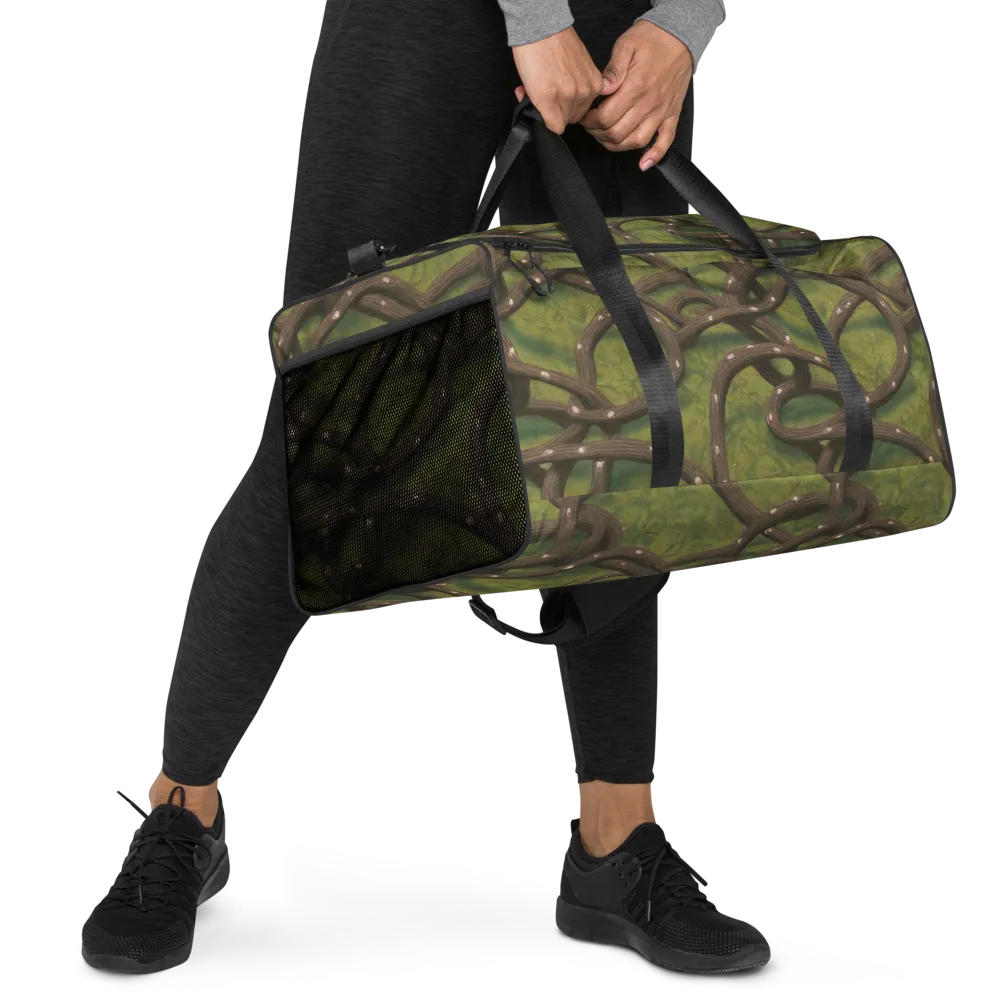 Vine Tangle on Duffle Bag — Right Front