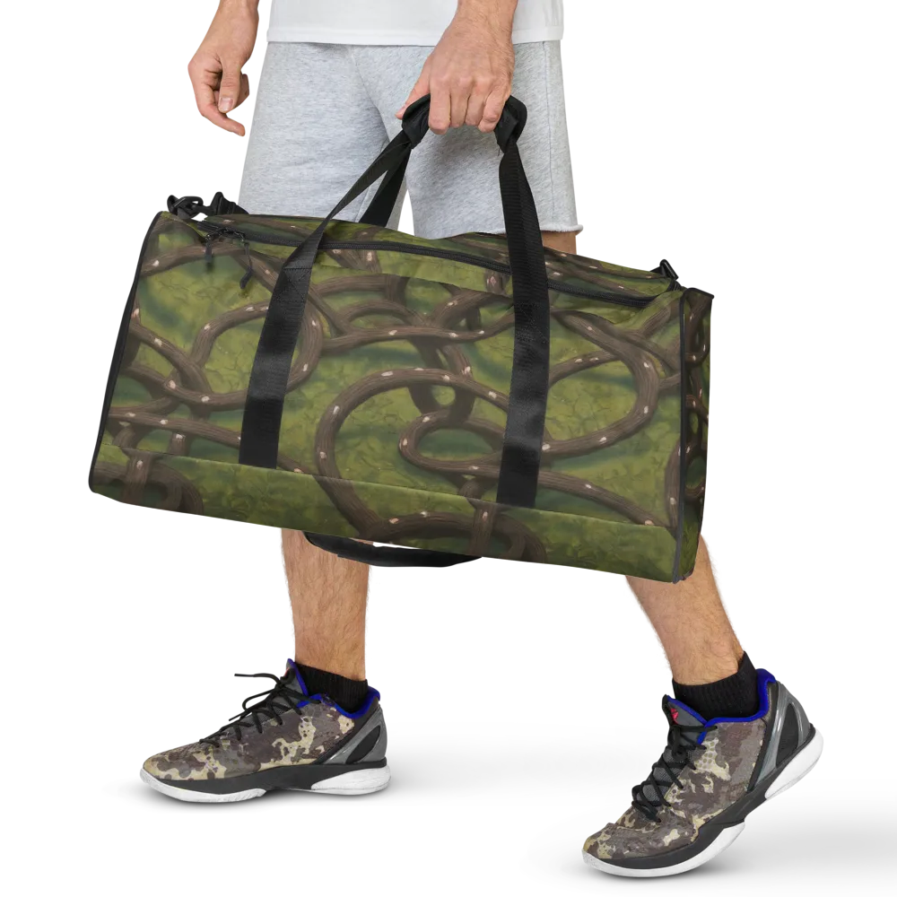 Vine Tangle on Duffle Bag — Front