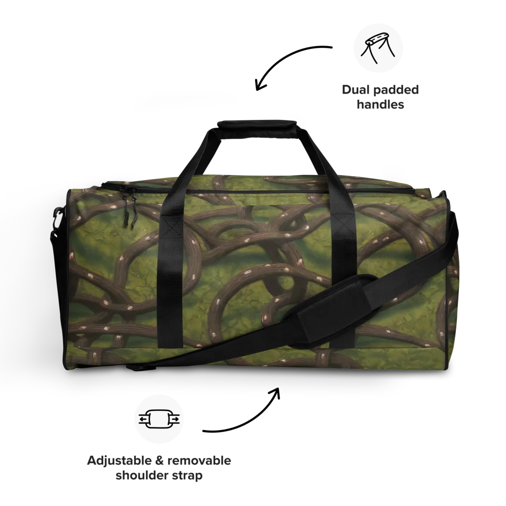 Vine Tangle on Duffle Bag — Front