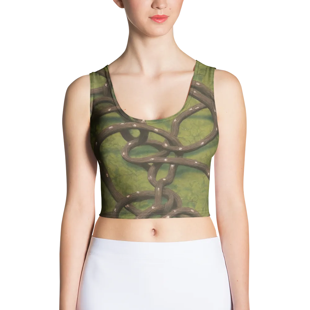 Vine Tangle on Crop Top — Front