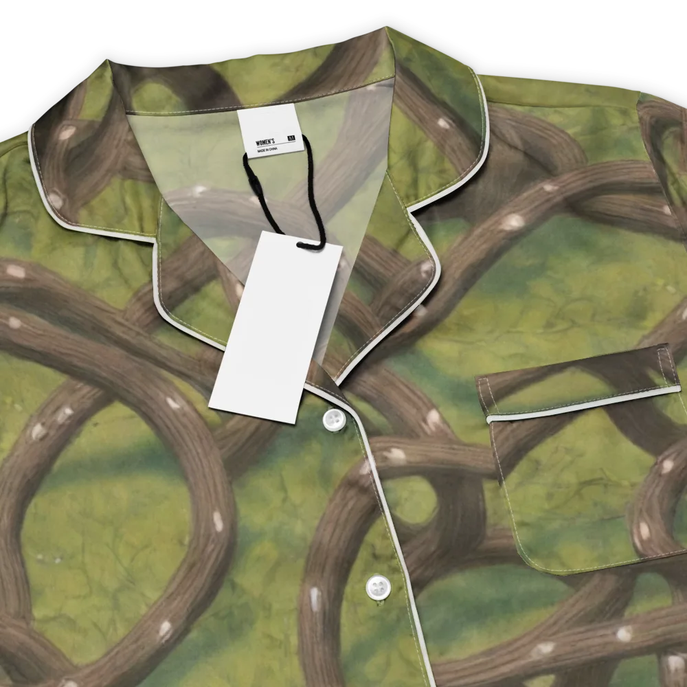 Vine Tangle on Women's Short Sleeve Pajama Top — Product details