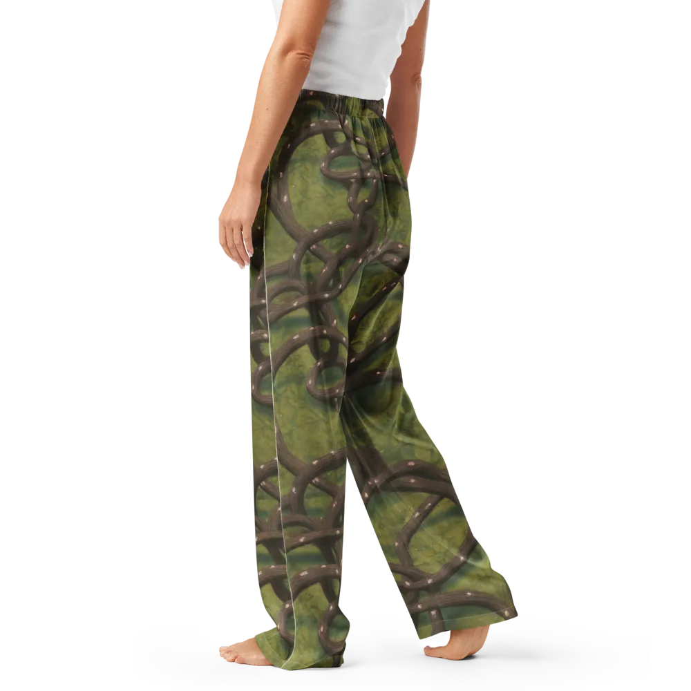 Vine Tangle on Women's Pajama Pants — Left