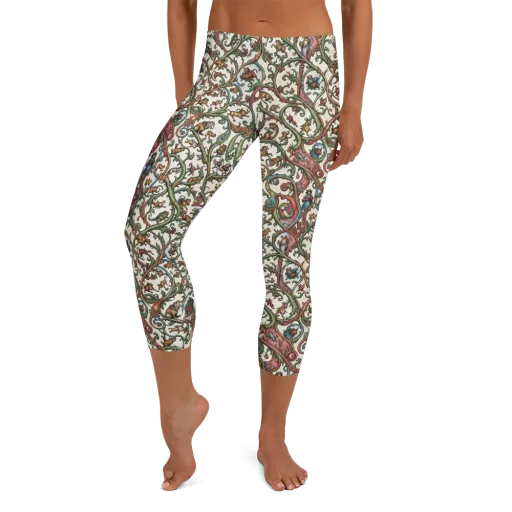 Verdant Bestiary on a Capri Leggings