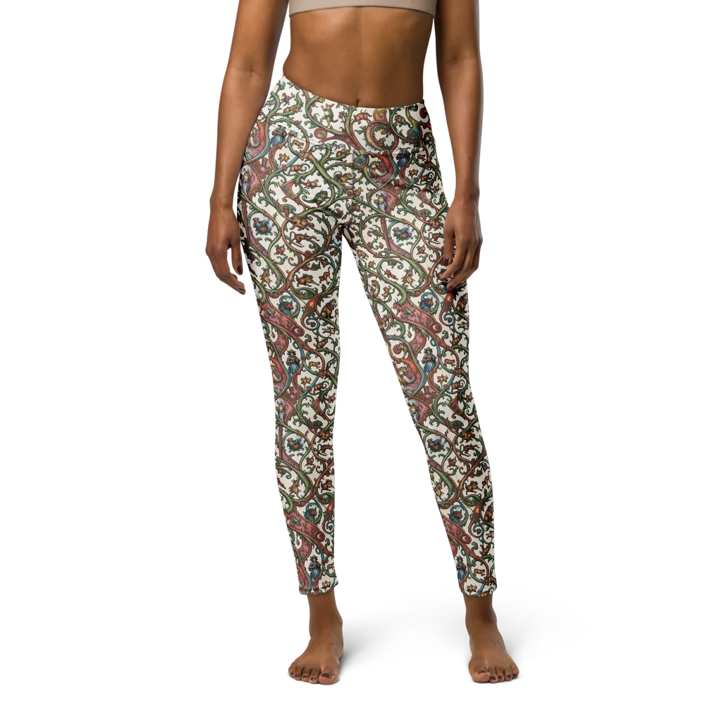 Verdant Bestiary on Yoga Leggings — Front