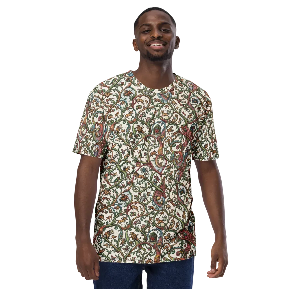 Verdant Bestiary on Men's Crew Neck T-Shirt — Front