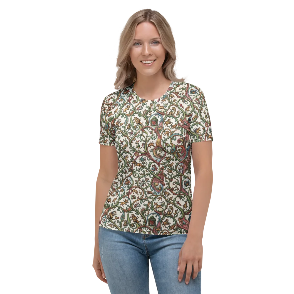 Verdant Bestiary on Women's Crew Neck T-Shirt — Front