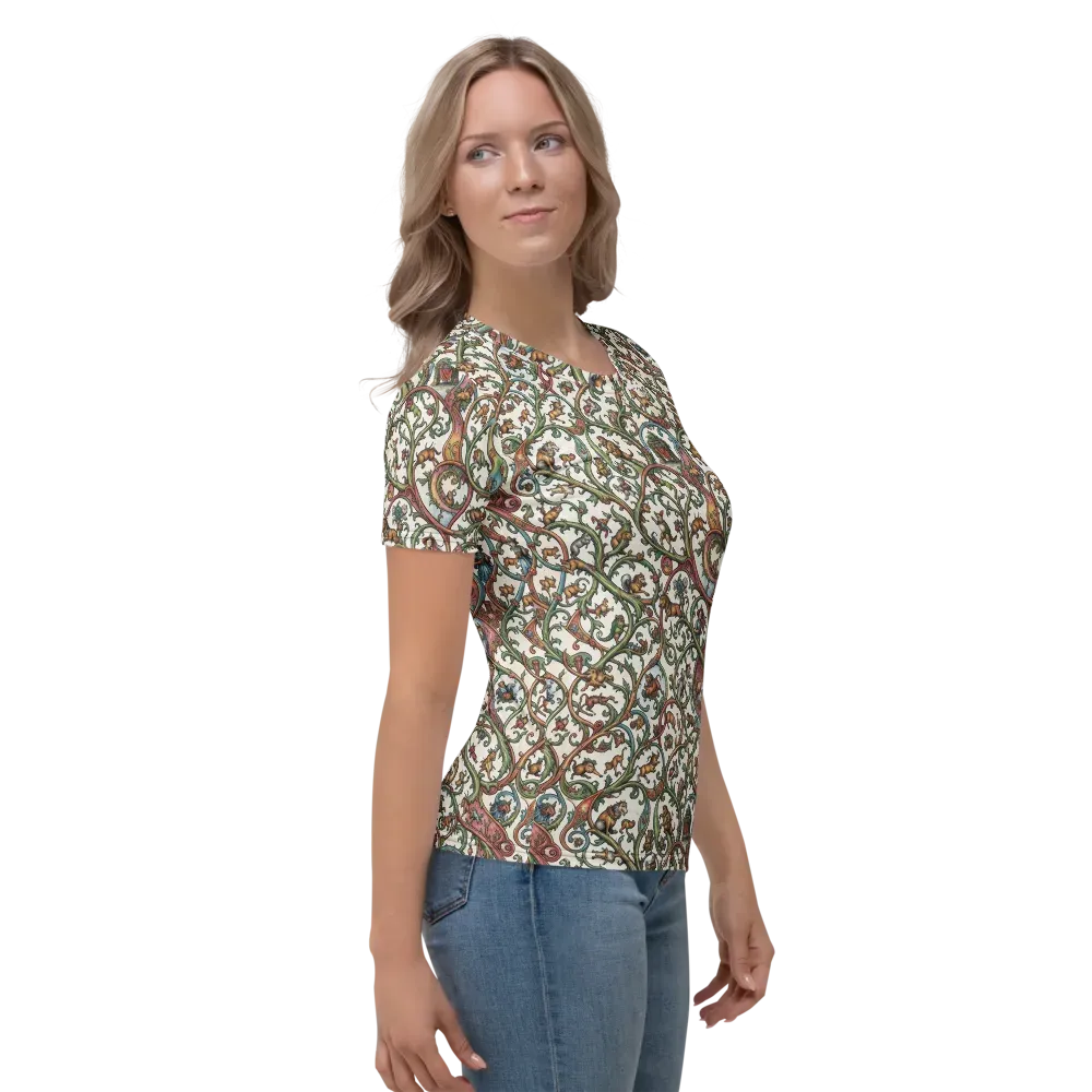 Verdant Bestiary on Women's Crew Neck T-Shirt — Right