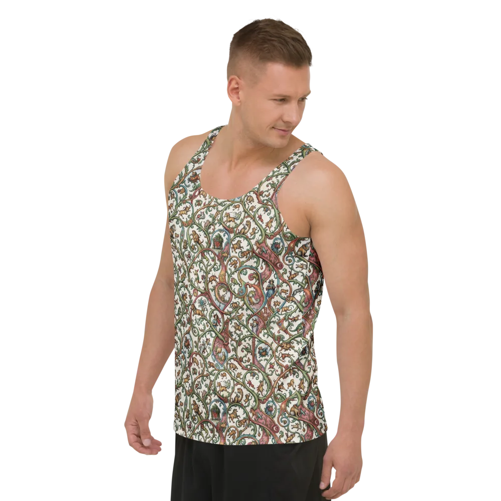 Verdant Bestiary on Men's Tank Top — Left Front