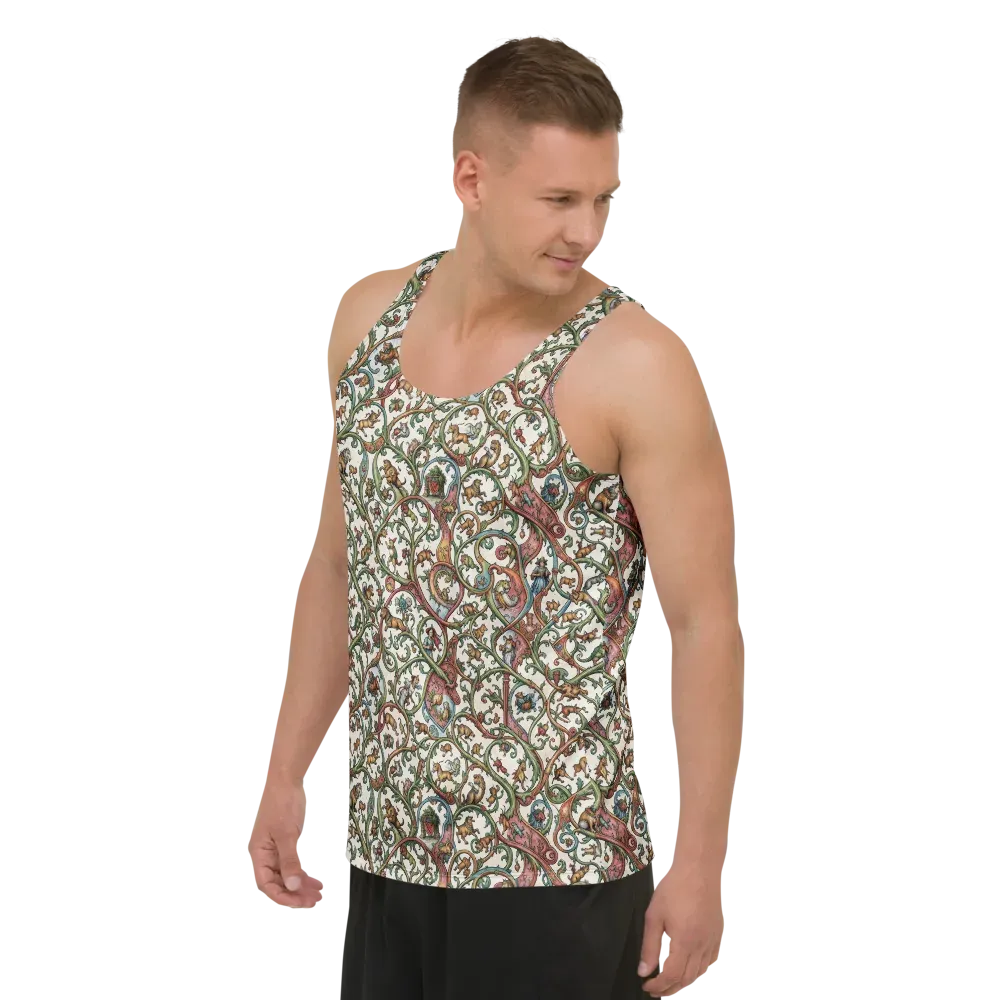 Verdant Bestiary on Men's Tank Top — Left Front