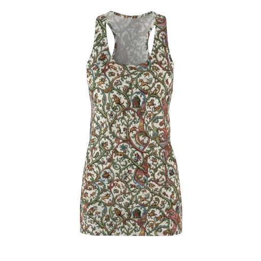 Verdant Bestiary on a Racerback Dress