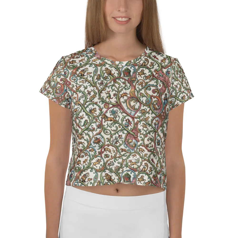 Verdant Bestiary on Crop Tee — Front