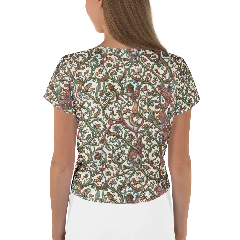 Verdant Bestiary on Crop Tee — Back