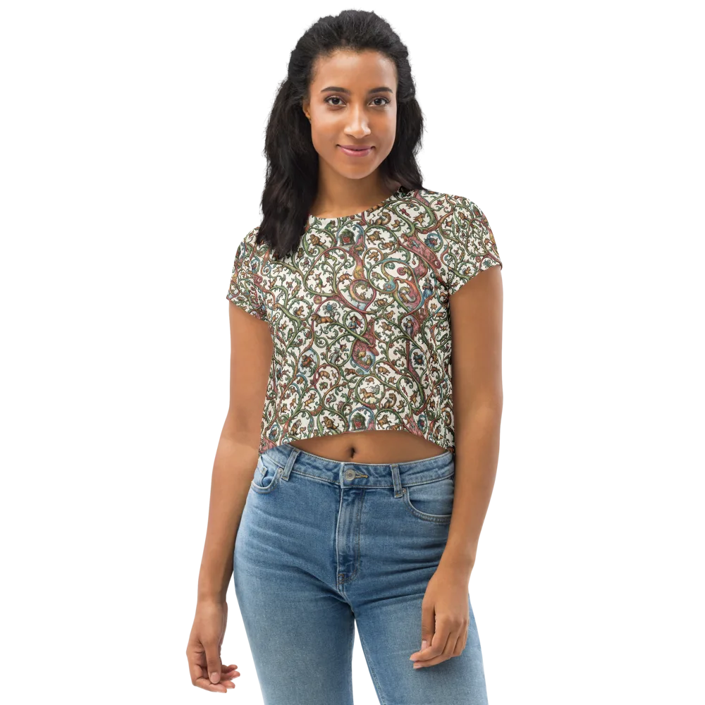 Verdant Bestiary on Crop Tee — Front