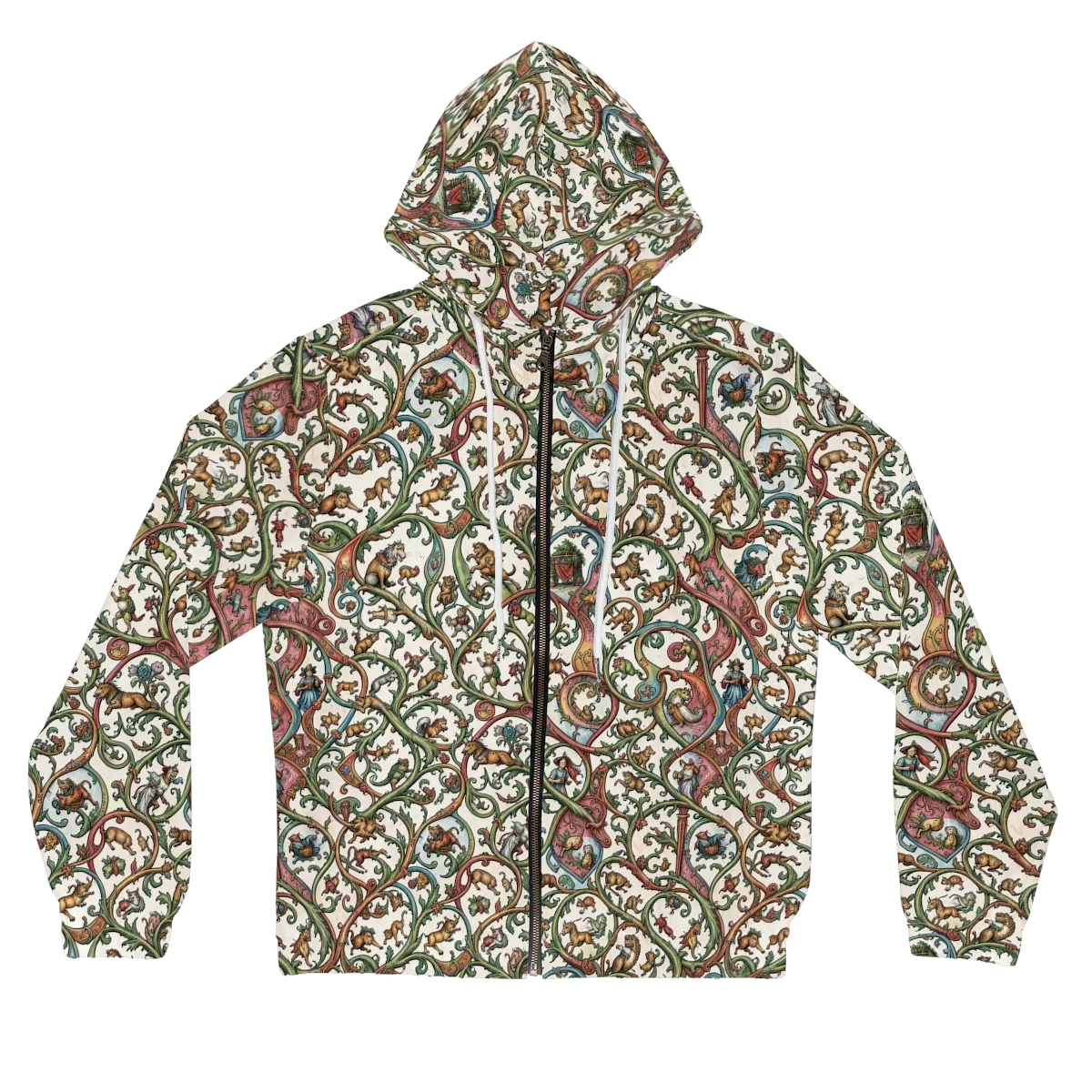 Verdant Bestiary on Women's Full-Zip Hoodie — Front