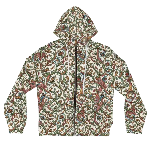 Verdant Bestiary on a Women's Full-Zip Hoodie