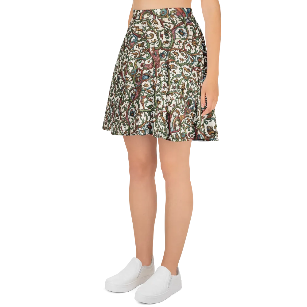Verdant Bestiary on Skater Skirt — Left