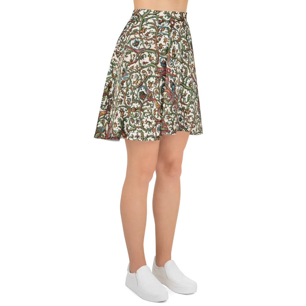 Verdant Bestiary on Skater Skirt — Right
