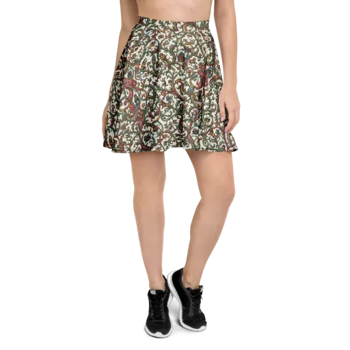 Verdant Bestiary on a Skater Skirt