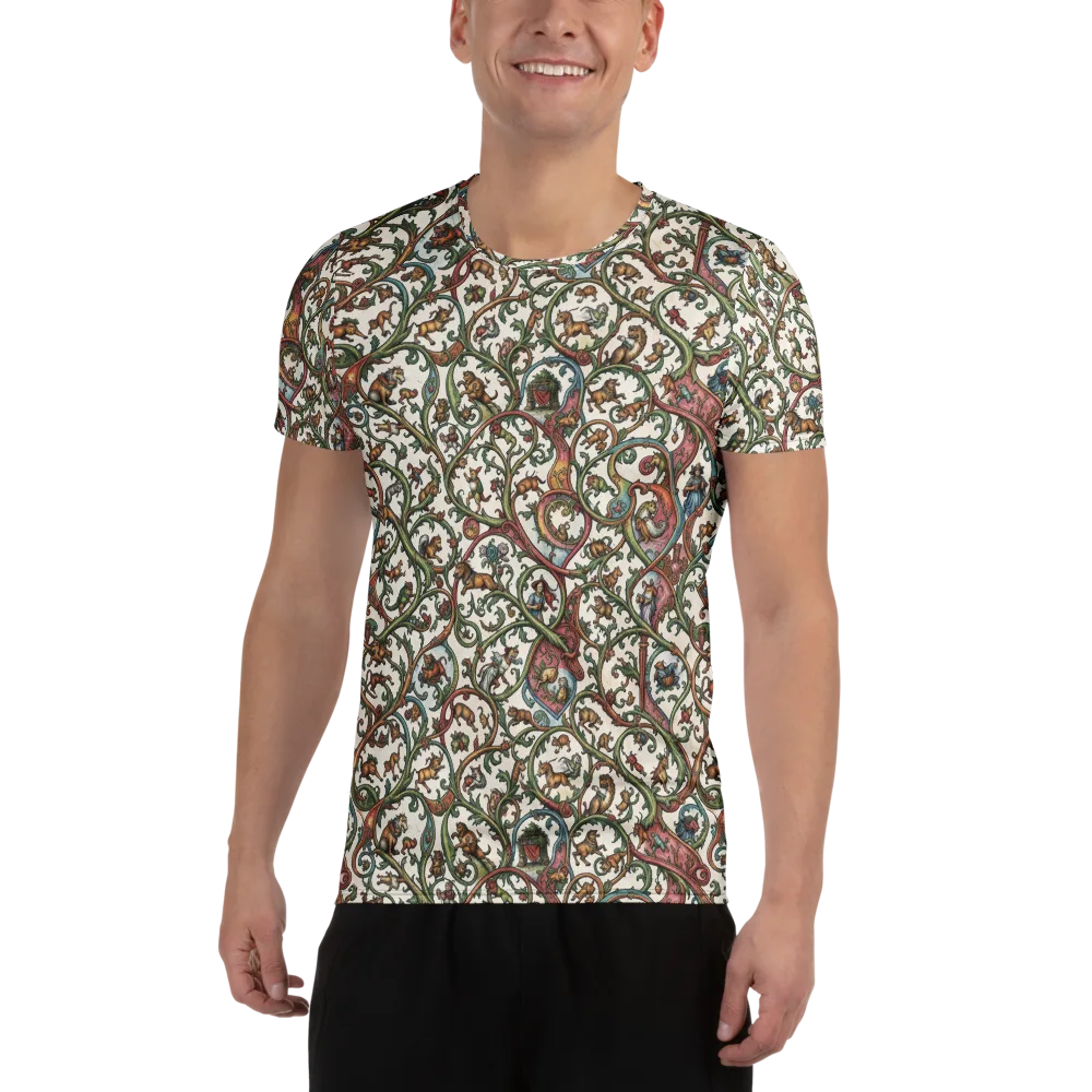 Verdant Bestiary on Men's Athletic T-Shirt — Front