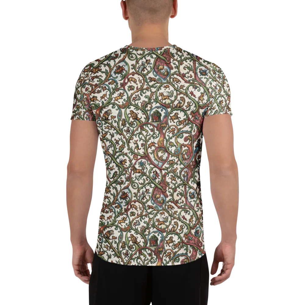 Verdant Bestiary on Men's Athletic T-Shirt — Back